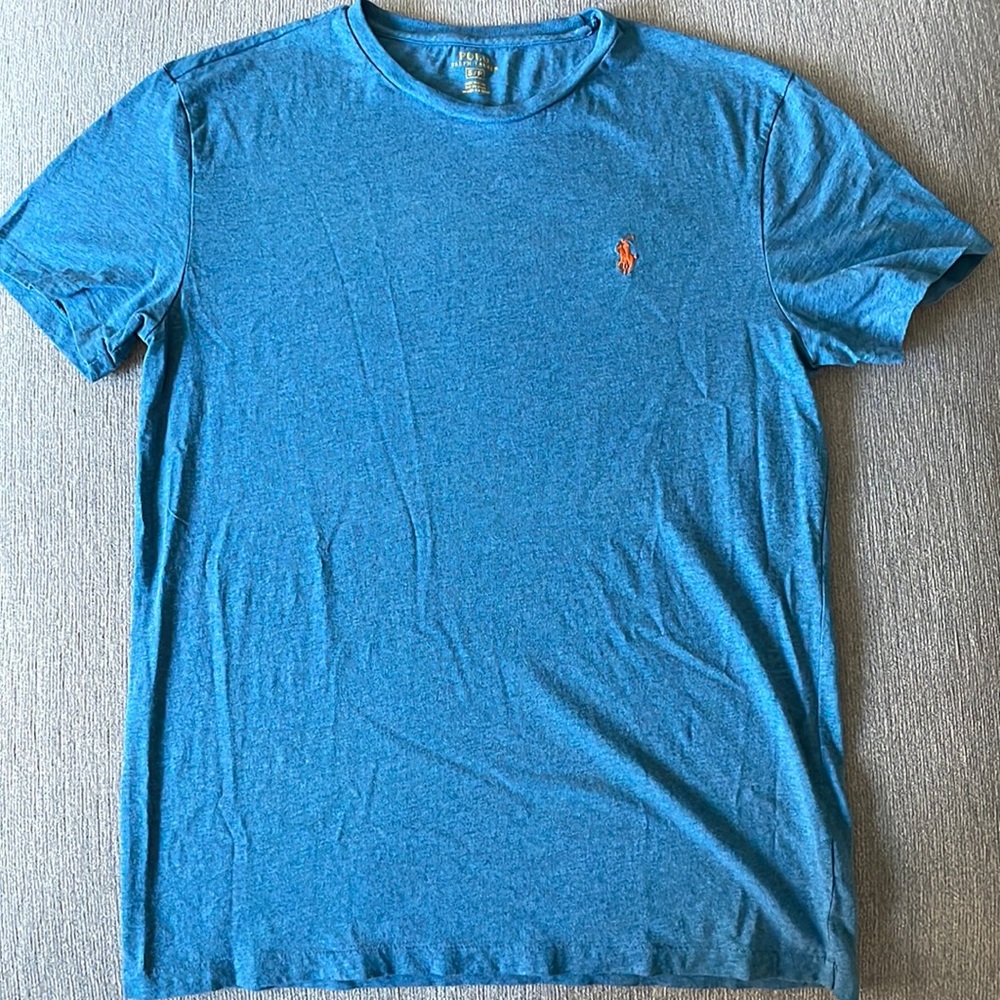 Polo Tee, Light Blue/Turqouise, Size S